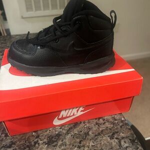 Nike Kids Black High-Top Sneakers